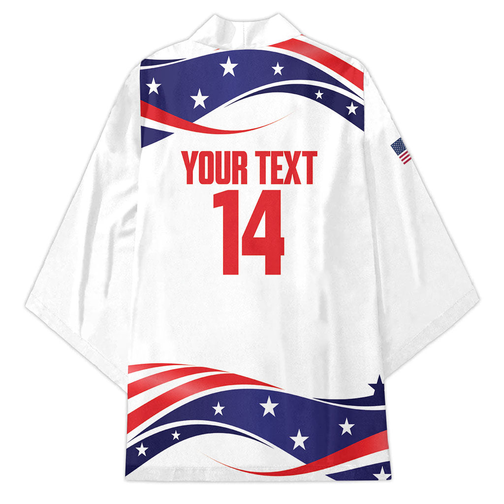United States 2026 Soccer Custom Kimono We Are USA Go Champions Flag Waves
