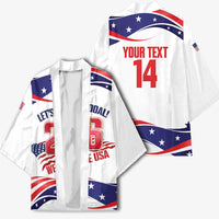 United States 2026 Soccer Custom Kimono We Are USA Go Champions Flag Waves