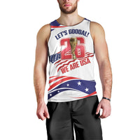 United States 2026 Soccer Custom Men Tank Top We Are USA Go Champions Flag Waves