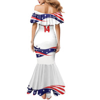 United States 2026 Soccer Custom Mermaid Dress We Are USA Go Champions Flag Waves