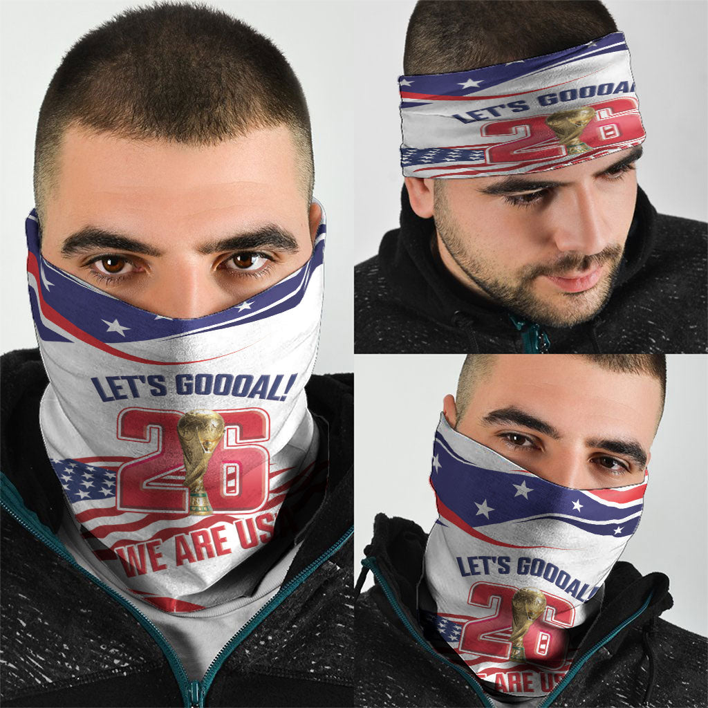 United States 2026 Soccer Neck Gaiter We Are USA Go Champions Flag Waves