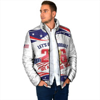 United States 2026 Soccer Custom Padded Jacket We Are USA Go Champions Flag Waves
