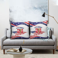 United States 2026 Soccer Pillow Cover We Are USA Go Champions Flag Waves