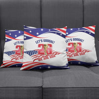 United States 2026 Soccer Pillow Cover We Are USA Go Champions Flag Waves