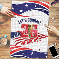 United States 2026 Soccer Puzzle We Are USA Go Champions Flag Waves