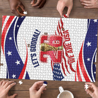 United States 2026 Soccer Puzzle We Are USA Go Champions Flag Waves