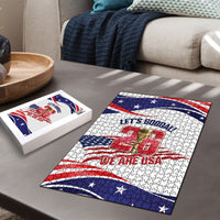 United States 2026 Soccer Puzzle We Are USA Go Champions Flag Waves