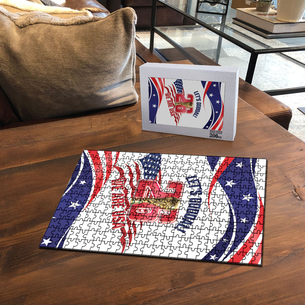 United States 2026 Soccer Puzzle We Are USA Go Champions Flag Waves