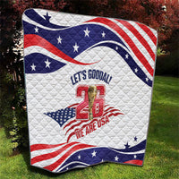 United States 2026 Soccer Quilt We Are USA Go Champions Flag Waves