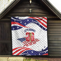 United States 2026 Soccer Quilt We Are USA Go Champions Flag Waves