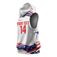 United States 2026 Soccer Custom Sleeveless Hoodie We Are USA Go Champions Flag Waves
