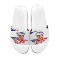 United States 2026 Soccer Slide Sandals We Are USA Go Champions Flag Waves