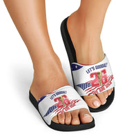United States 2026 Soccer Slide Sandals We Are USA Go Champions Flag Waves