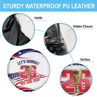 United States 2026 Soccer Spare Tire Cover We Are USA Go Champions Flag Waves