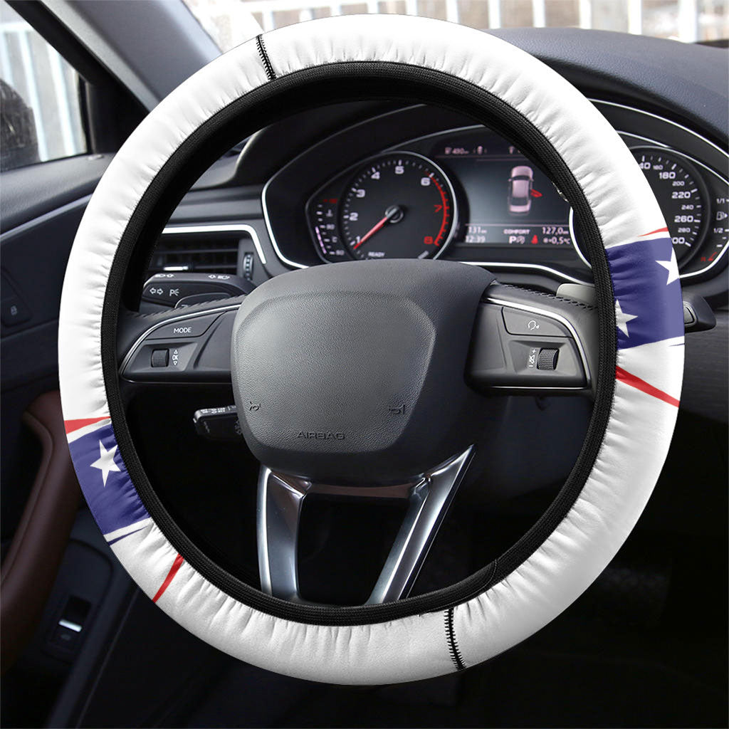 United States 2026 Soccer Steering Wheel Cover We Are USA Go Champions Flag Waves