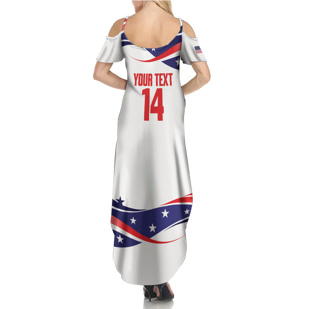 United States 2026 Soccer Custom Summer Maxi Dress We Are USA Go Champions Flag Waves