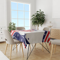 United States 2026 Soccer Tablecloth We Are USA Go Champions Flag Waves