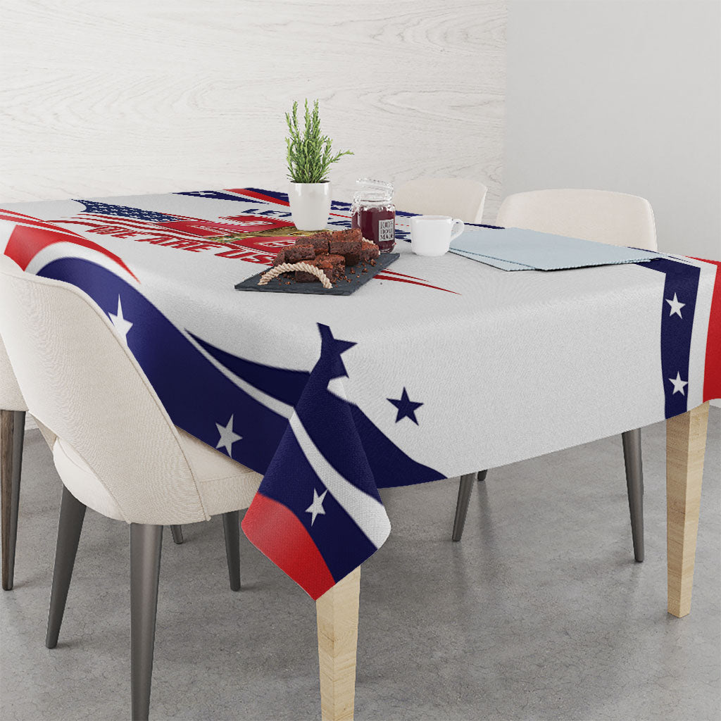 United States 2026 Soccer Tablecloth We Are USA Go Champions Flag Waves