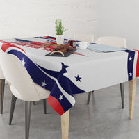 United States 2026 Soccer Tablecloth We Are USA Go Champions Flag Waves