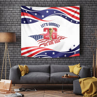 United States 2026 Soccer Tapestry We Are USA Go Champions Flag Waves