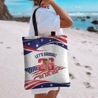 United States 2026 Soccer Tote Bag We Are USA Go Champions Flag Waves