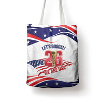 United States 2026 Soccer Tote Bag We Are USA Go Champions Flag Waves