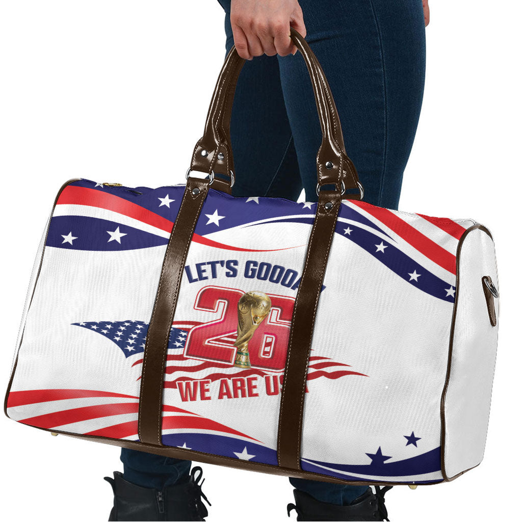 United States 2026 Soccer Travel Bag We Are USA Go Champions Flag Waves