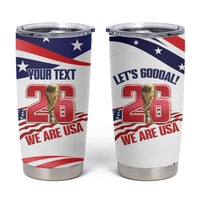 United States 2026 Soccer Custom Tumbler Cup We Are USA Go Champions Flag Waves