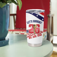 United States 2026 Soccer Custom Tumbler Cup We Are USA Go Champions Flag Waves