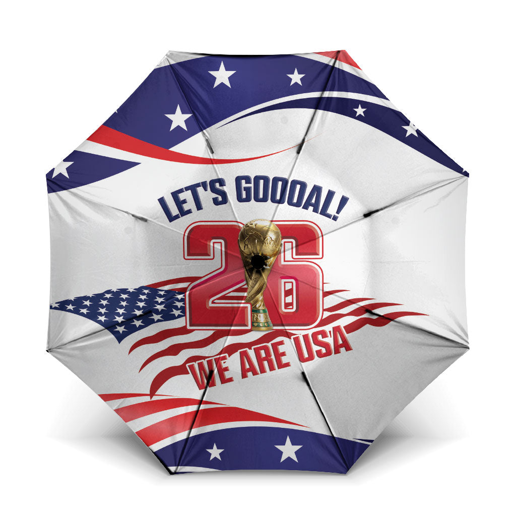 United States 2026 Soccer Umbrella We Are USA Go Champions Flag Waves