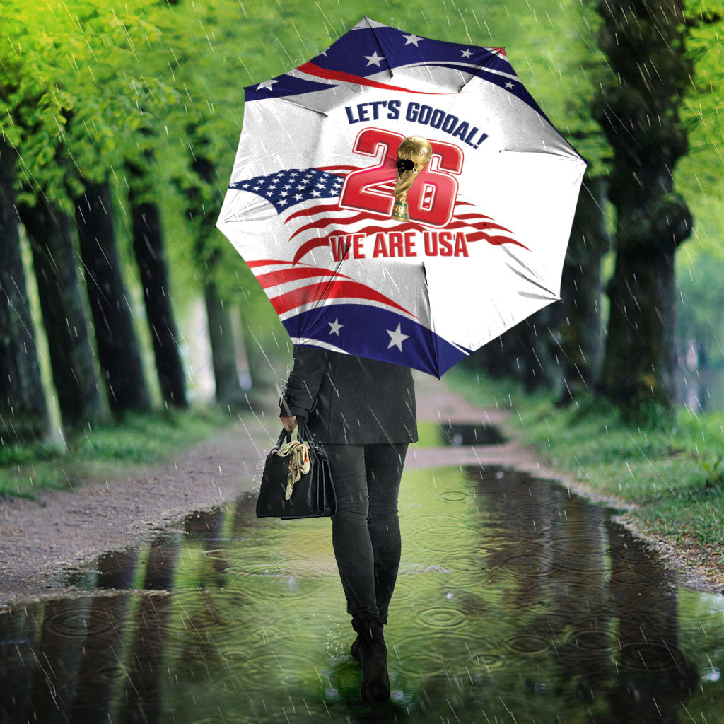 United States 2026 Soccer Umbrella We Are USA Go Champions Flag Waves