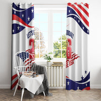 United States 2026 Soccer Window Curtain We Are USA Go Champions Flag Waves