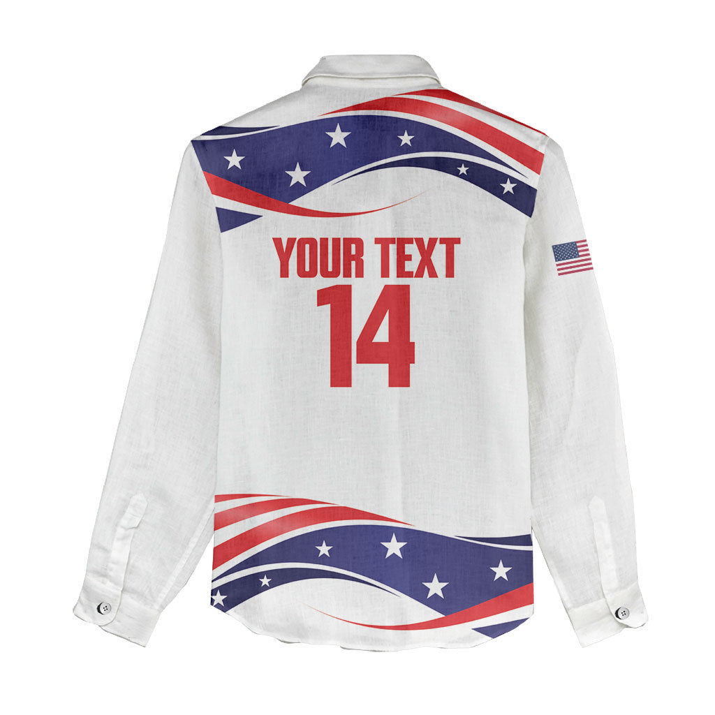 United States 2026 Soccer Custom Women Casual Shirt We Are USA Go Champions Flag Waves