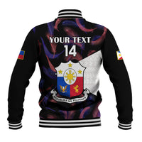 Custom Philippines Football Baseball Jacket 2023 World Cup Go Filipinas Feather Black Version - Wonder Print Shop