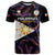 Custom Philippines Football T Shirt 2023 World Cup Go Filipinas Feather Black Version - Wonder Print Shop