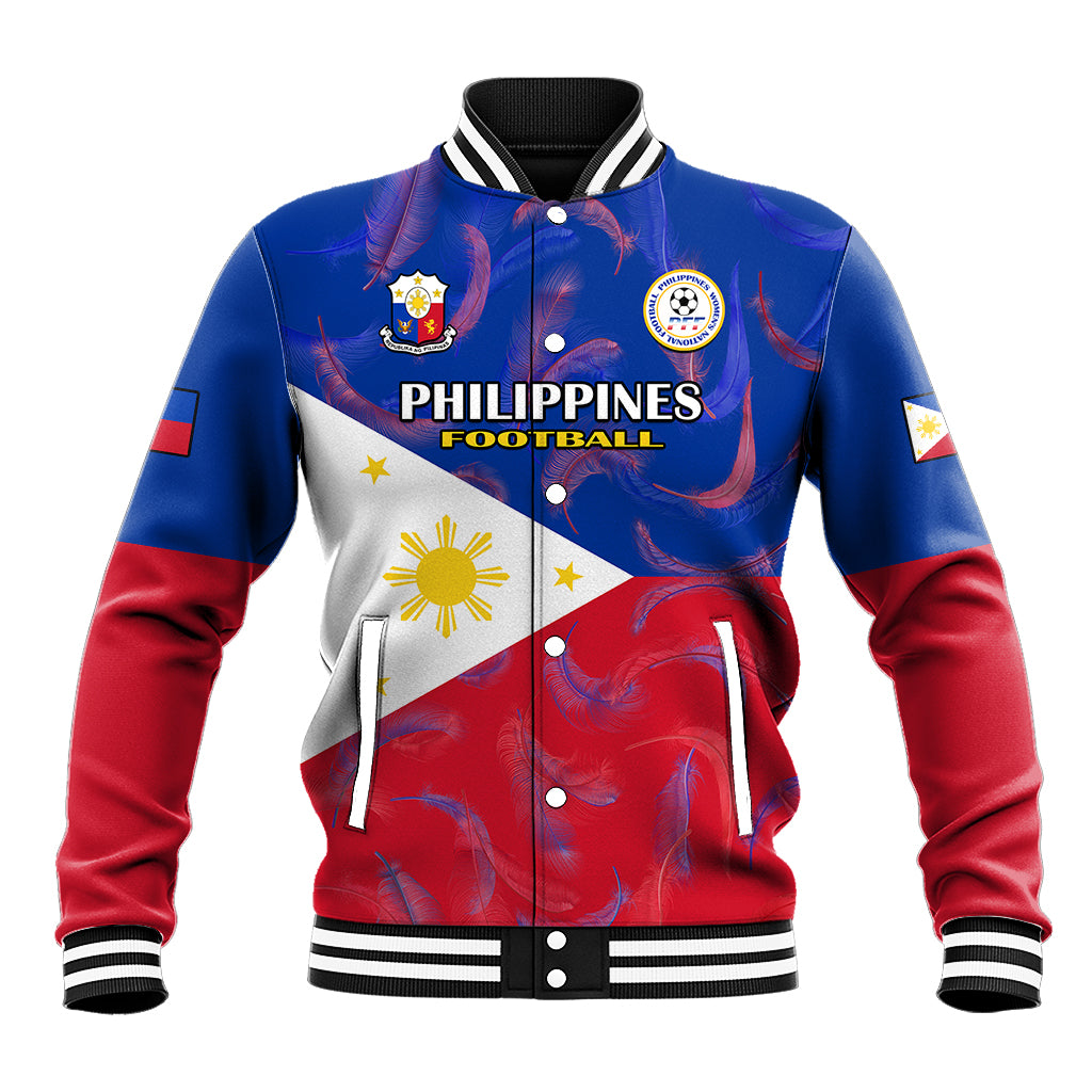 Philippines Football Baseball Jacket 2023 World Cup Go Filipinas Feather Flag Version - Wonder Print Shop