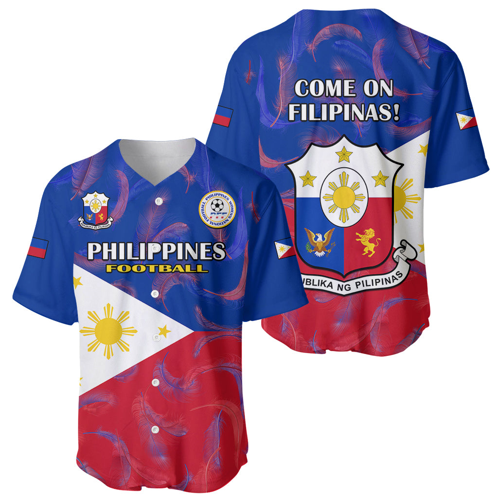 Philippines Football Baseball Jersey 2023 World Cup Go Filipinas Feather Flag Version - Wonder Print Shop