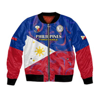 Philippines Football Bomber Jacket 2023 World Cup Go Filipinas Feather Flag Version - Wonder Print Shop