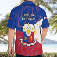 Philippines Football Hawaiian Shirt 2023 World Cup Go Filipinas Feather Flag Version - Wonder Print Shop