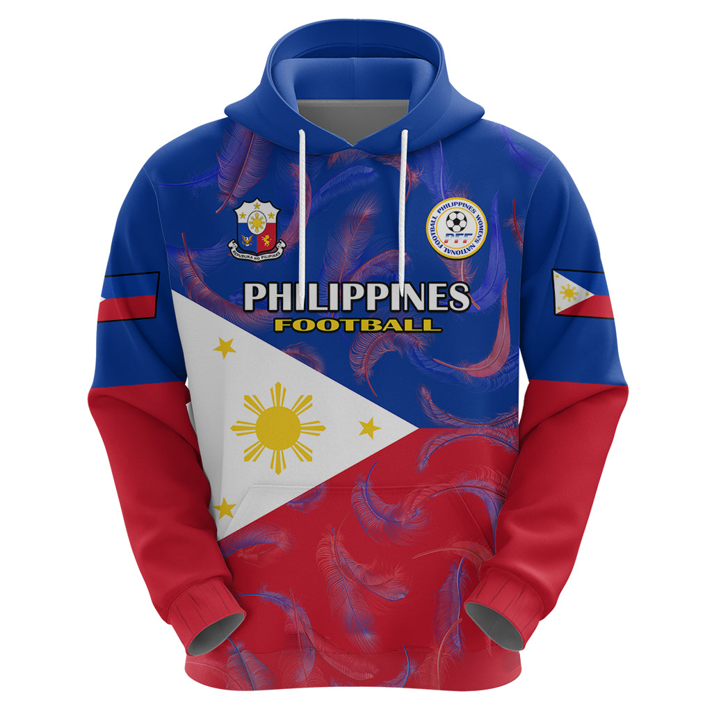 Philippines Football Hoodie 2023 World Cup Go Filipinas Feather Flag Version - Wonder Print Shop