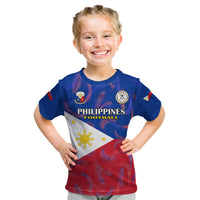 Philippines Football Kid T Shirt 2023 World Cup Go Filipinas Feather Flag Version - Wonder Print Shop
