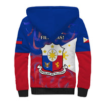 Philippines Football Sherpa Hoodie 2023 World Cup Go Filipinas Feather Flag Version - Wonder Print Shop