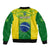 Brazil Football Bomber Jacket 2023 World Cup Go Selecao Gradient Style - Wonder Print Shop