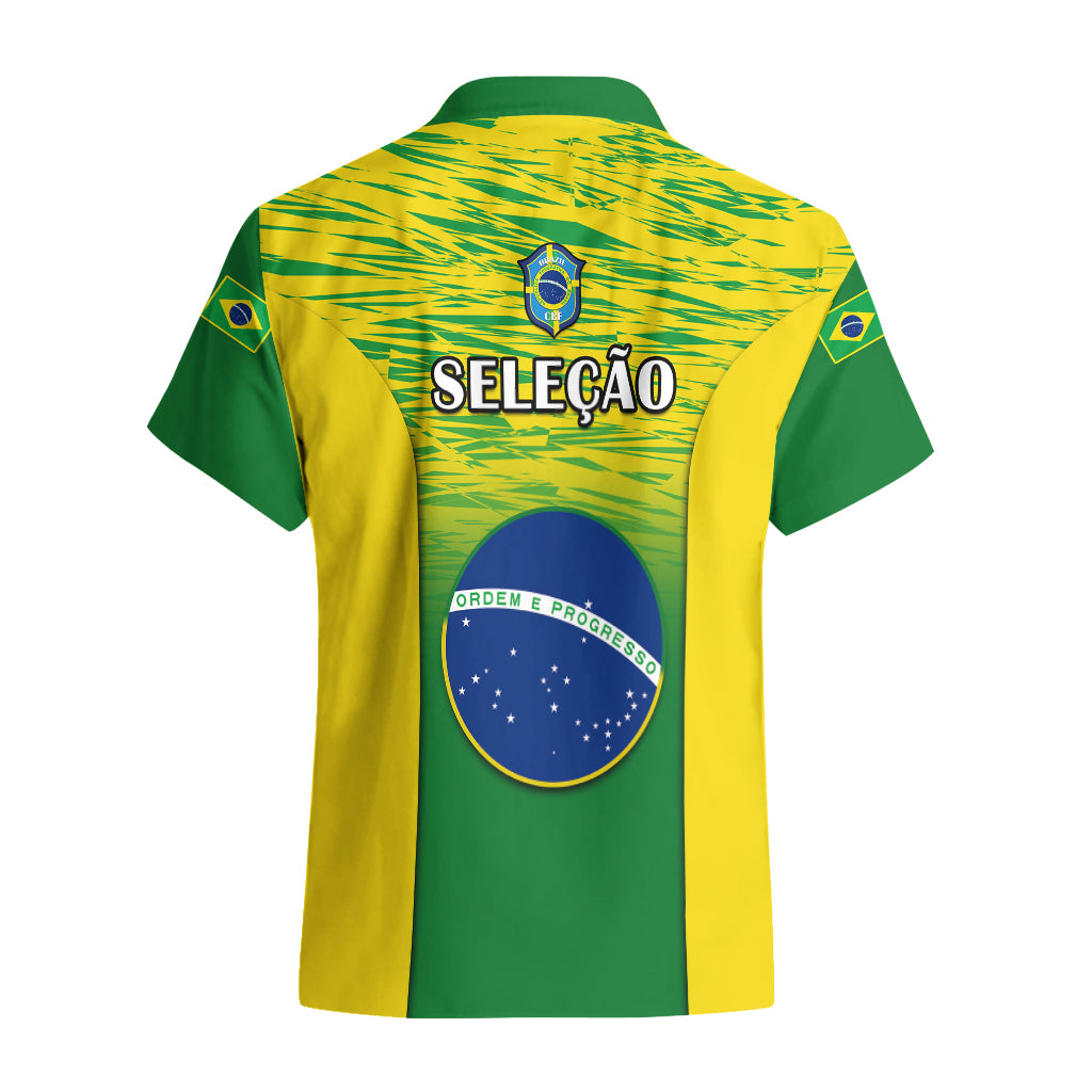 Brazil Football Hawaiian Shirt 2023 World Cup Go Selecao Gradient Style - Wonder Print Shop