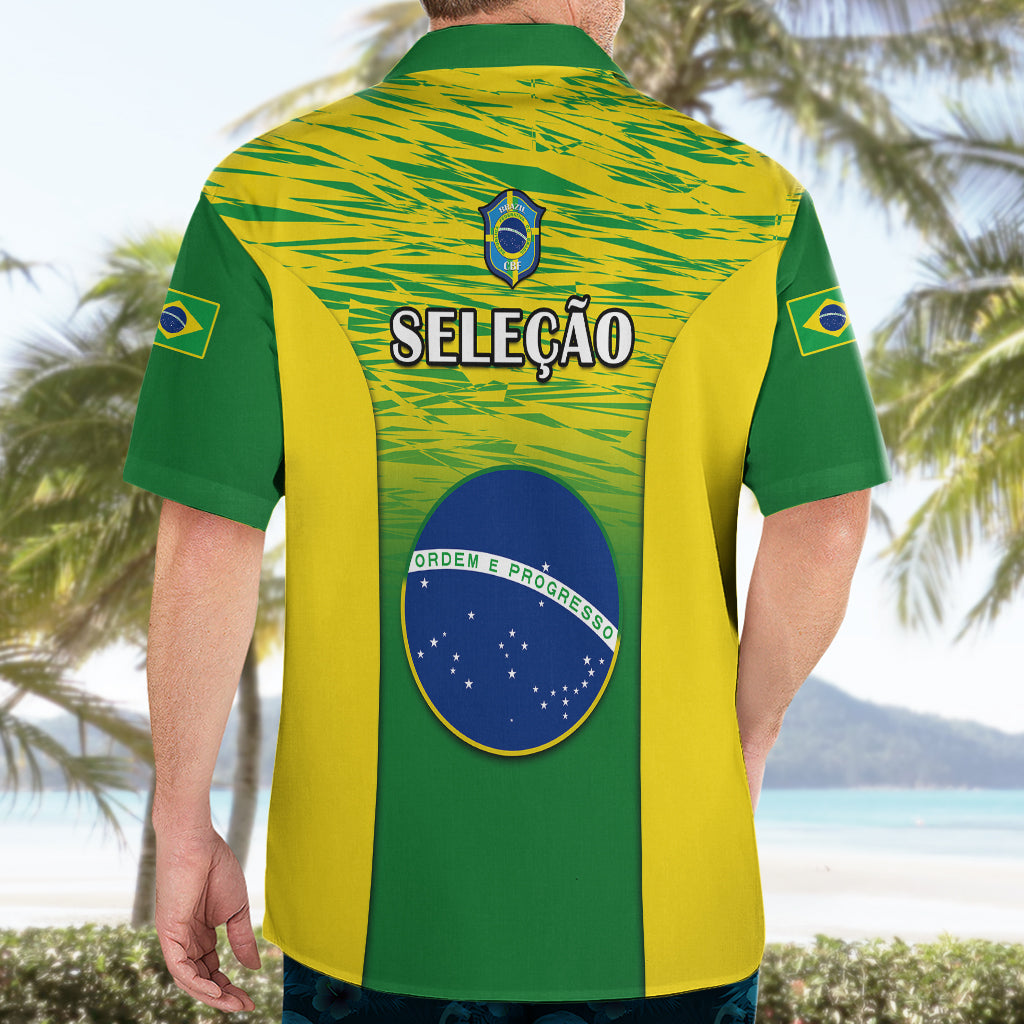 Brazil Football Hawaiian Shirt 2023 World Cup Go Selecao Gradient Style - Wonder Print Shop