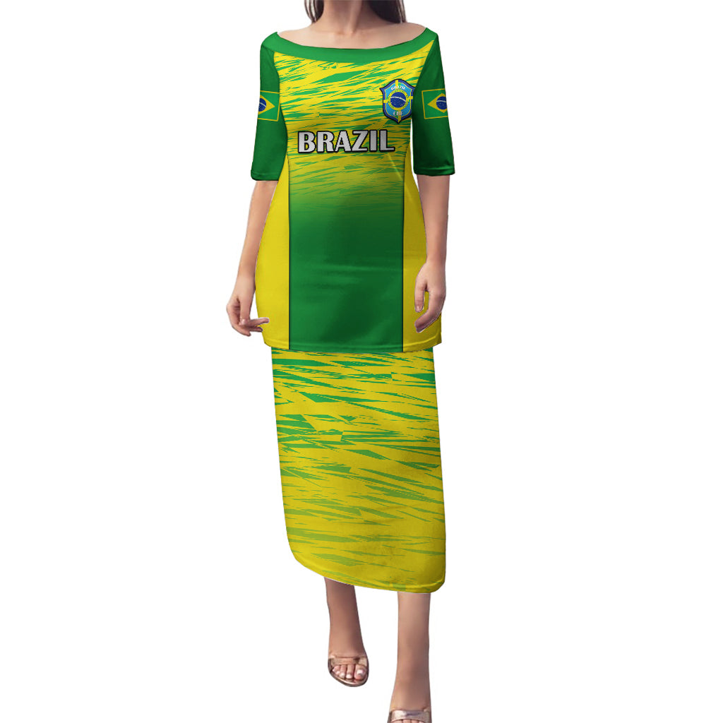 Brazil Football Puletasi 2023 World Cup Go Selecao Gradient Style - Wonder Print Shop