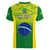 Brazil Football Women V Neck T Shirt 2023 World Cup Go Selecao Gradient Style - Wonder Print Shop