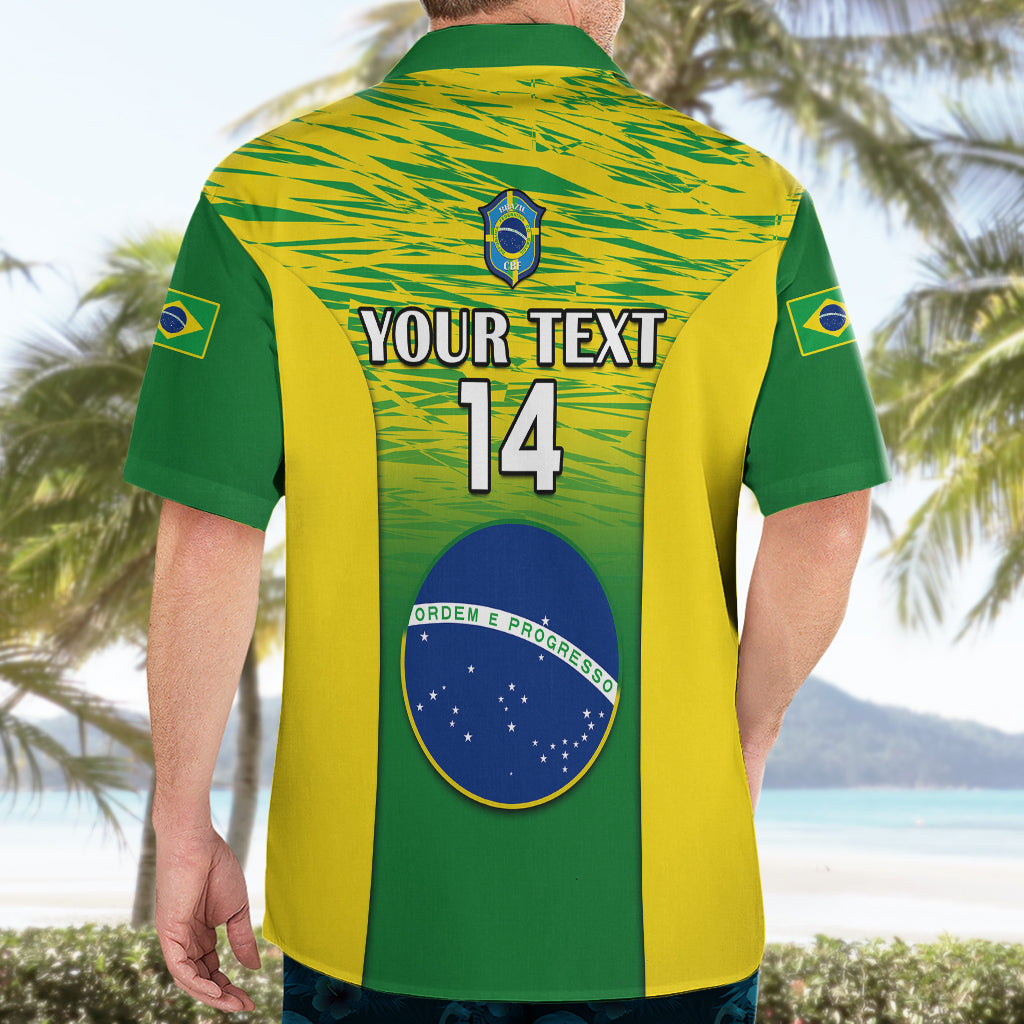Custom Brazil Football Hawaiian Shirt 2023 World Cup Go Selecao Gradient Style - Wonder Print Shop