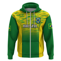 Custom Brazil Football Hoodie 2023 World Cup Go Selecao Gradient Style - Wonder Print Shop