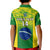 Custom Brazil Football Kid Polo Shirt 2023 World Cup Go Selecao Gradient Style - Wonder Print Shop